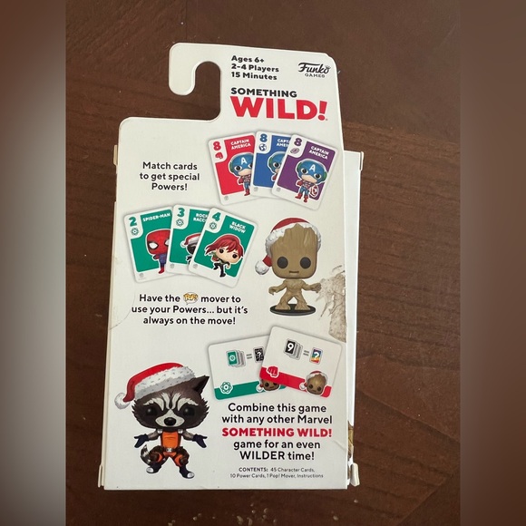 Funko Marvel Guardians of the Galaxy Holiday Baby Groot Something Wild Card Game - Picture 3 of 5